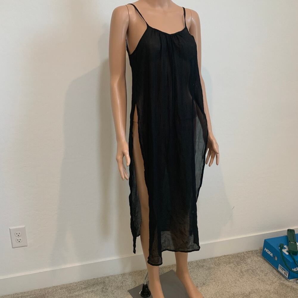 Guess medium side split hem gauze swim cover up dress SW 3006 - Picture 5 of 8
